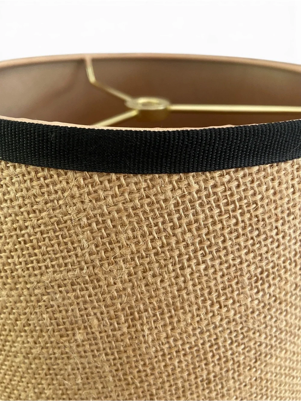 Burlap Stripe Lamp Shade
